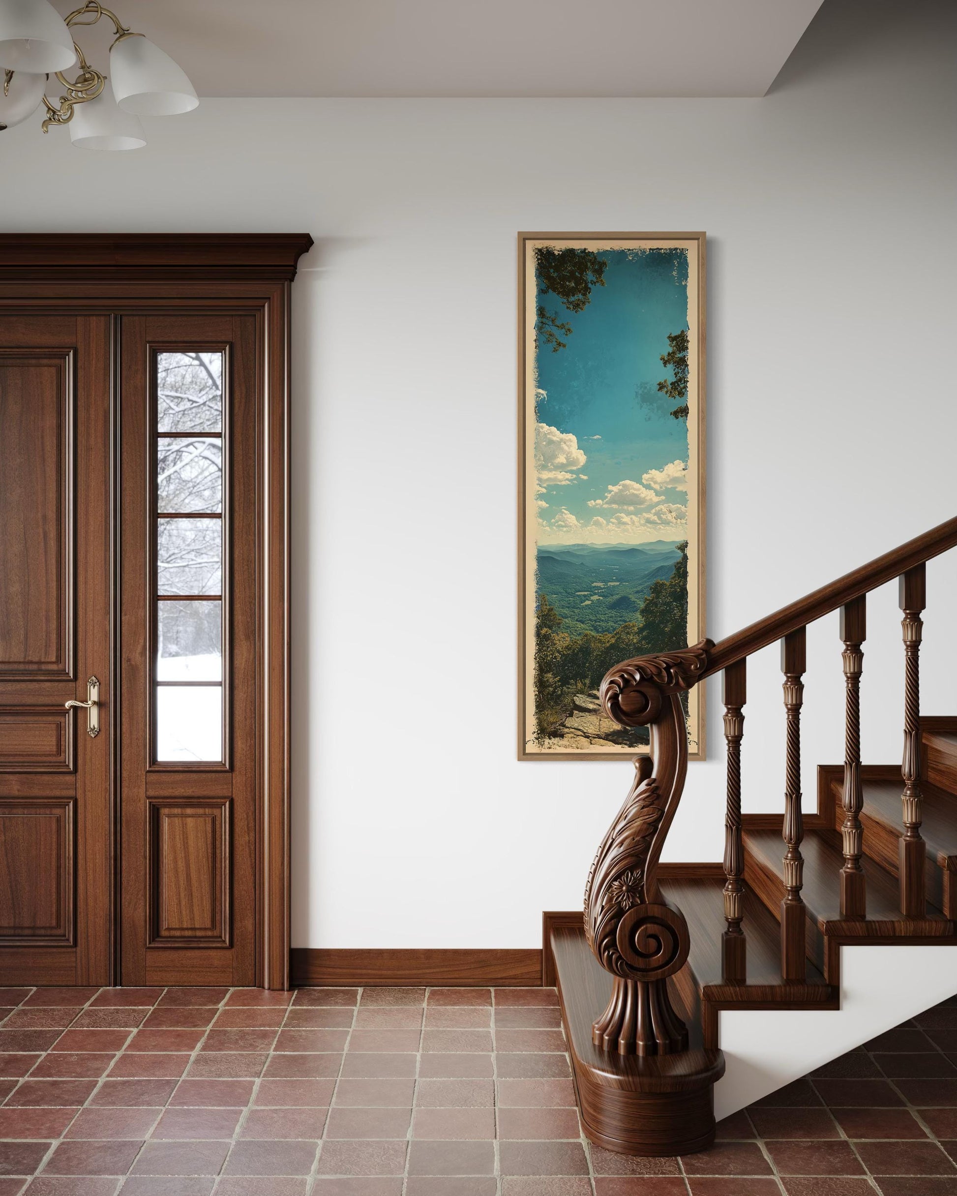 Tall Narrow Vertical Shenandoah National Park Canvas Wall Art