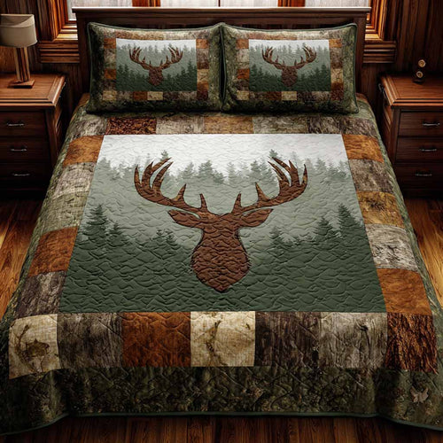 Timber Lodge 3-Piece Quilted Bedding Set - Single (59" x 70")