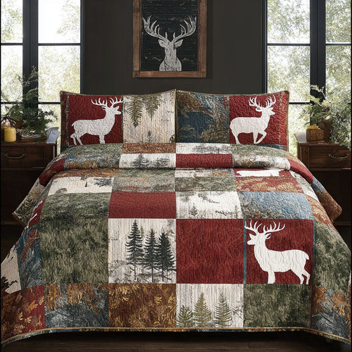 Timber Ridge 3-Piece Quilted Bedding Set - Single (59" x 70")