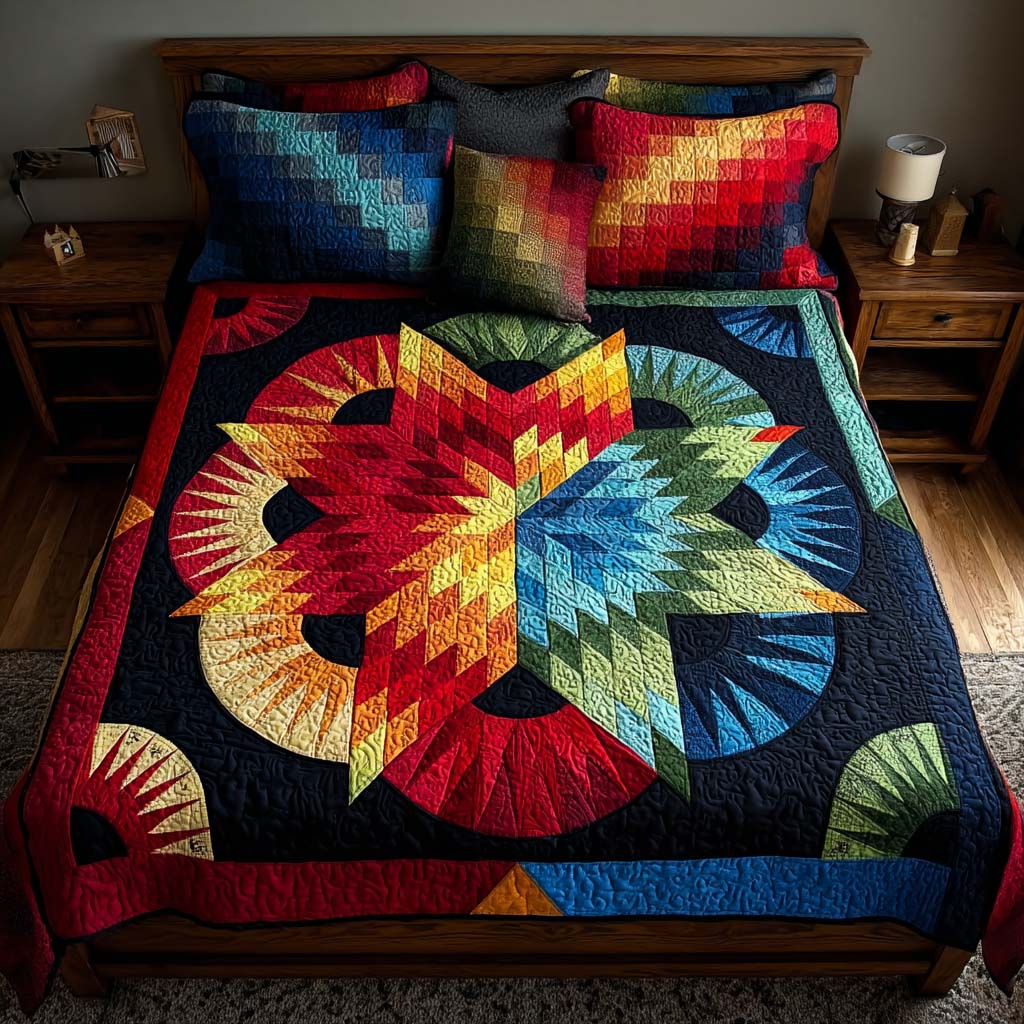 Timeless Star 3-Piece Quilted Bedding Set - Single (59" x 70")