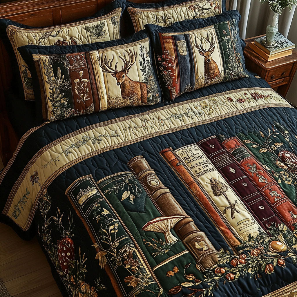 Timeless Tales 3-Piece Quilted Bedding Set - Single (59" x 70")