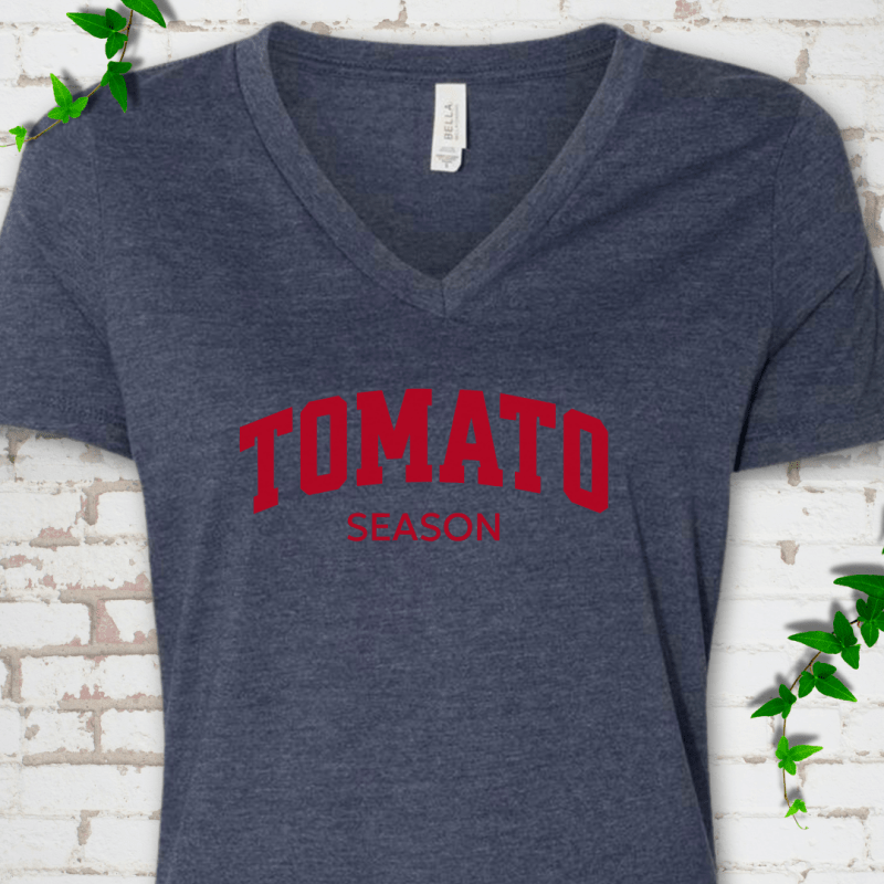Tomato Season V-Neck T-Shirt