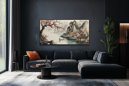 Traditional Chinese Landscape Shan Shui Hua Canvas Wall Art