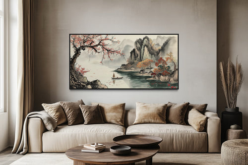 Traditional Chinese Landscape Shan Shui Hua Canvas Wall Art