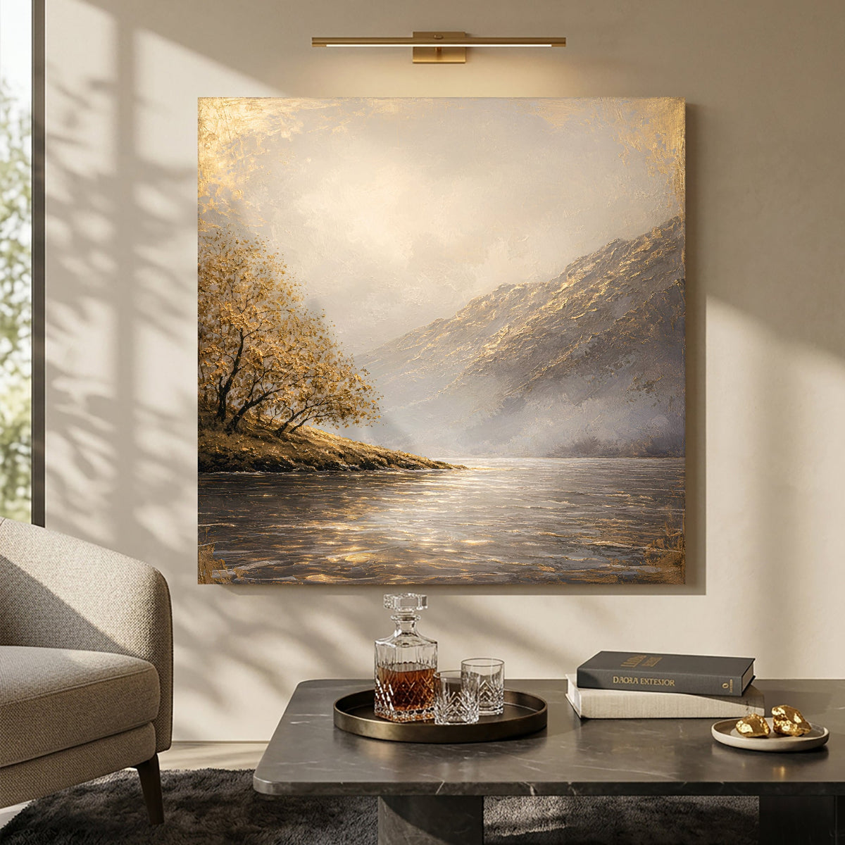 Golden Tranquil Lake