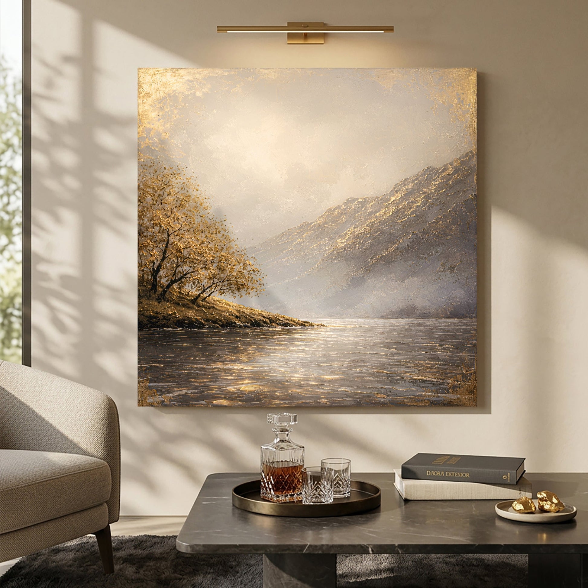 Golden Tranquil Lake
