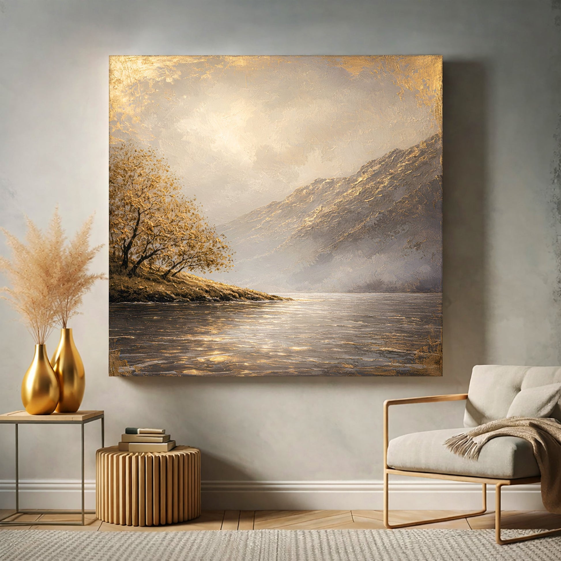 Golden Tranquil Lake