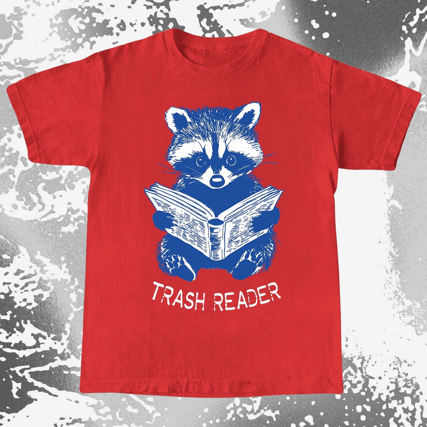 Trash Reader Raccoon Shirt – Funny Book Lover Graphic Tee, funny meme tee gift (view 7)