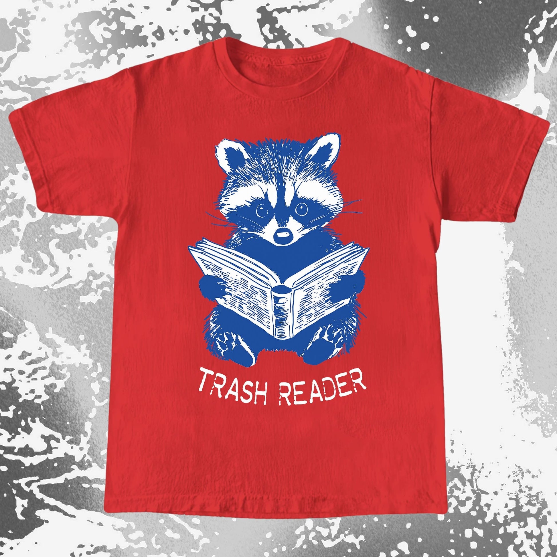 Trash Reader Raccoon Shirt – Funny Book Lover Graphic Tee, funny meme tee gift (view 7)