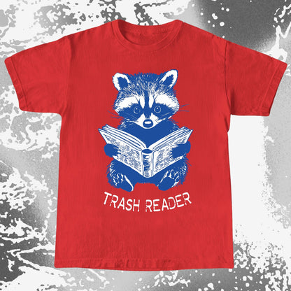 Trash Reader Raccoon Shirt – Funny Book Lover Graphic Tee, funny meme tee gift (view 7)