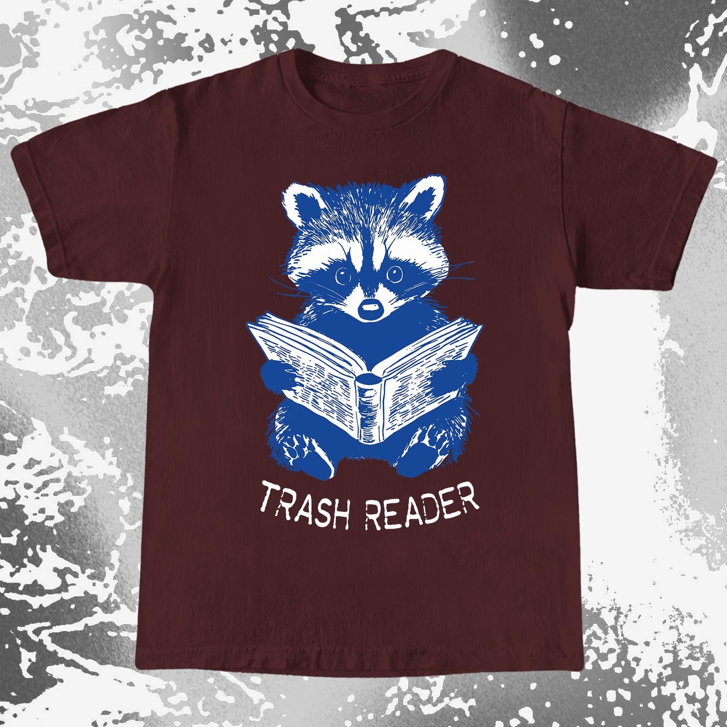 Trash Reader Raccoon Shirt – Funny Book Lover Graphic Tee, funny meme tee gift (view 8)