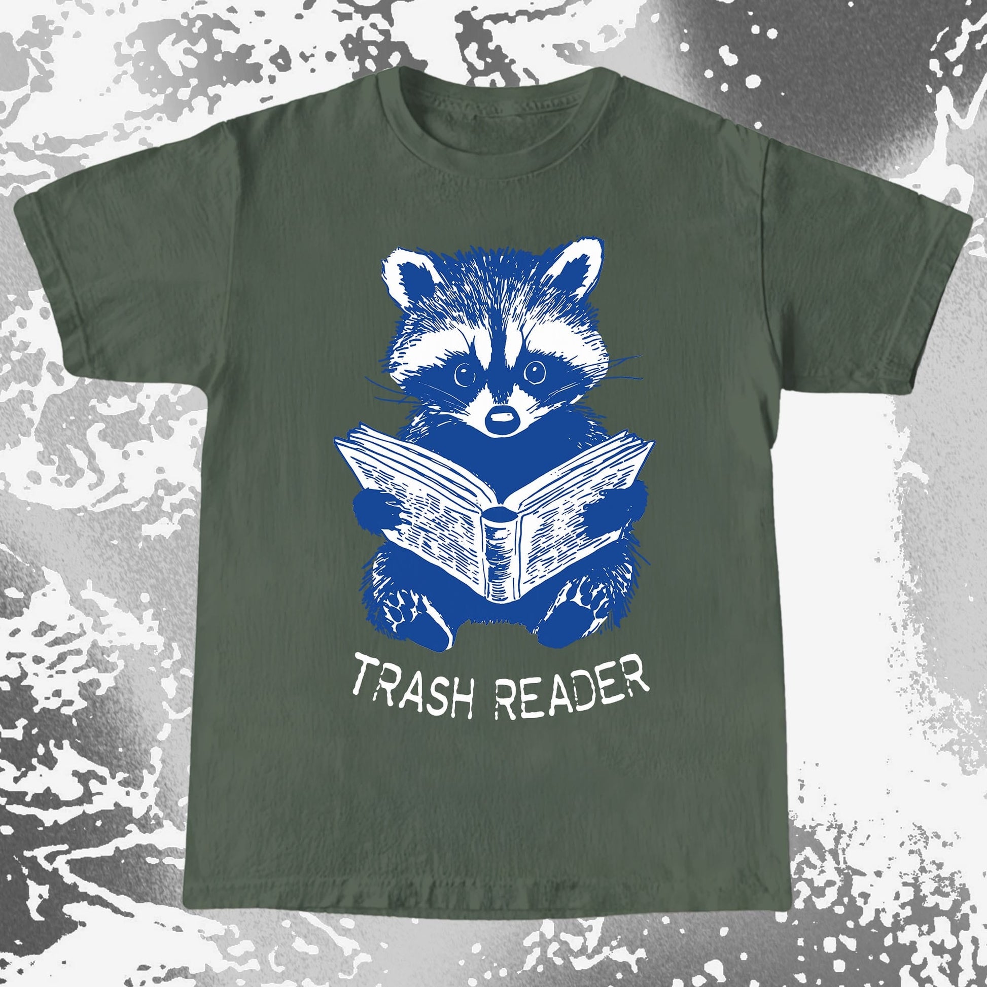 Trash Reader Raccoon Shirt – Funny Book Lover Graphic Tee, funny meme tee gift (view 6)