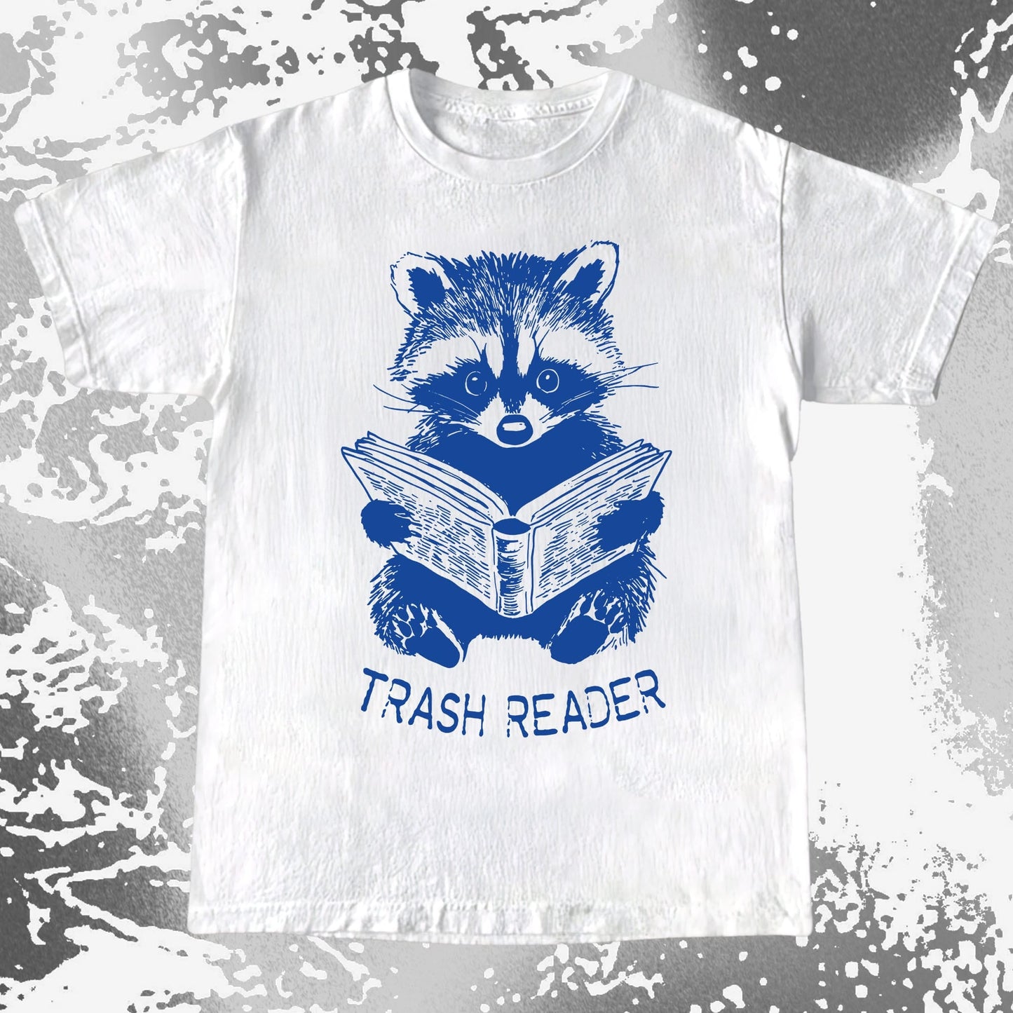 Trash Reader Raccoon Shirt – Funny Book Lover Graphic Tee, funny meme tee gift (view 2)