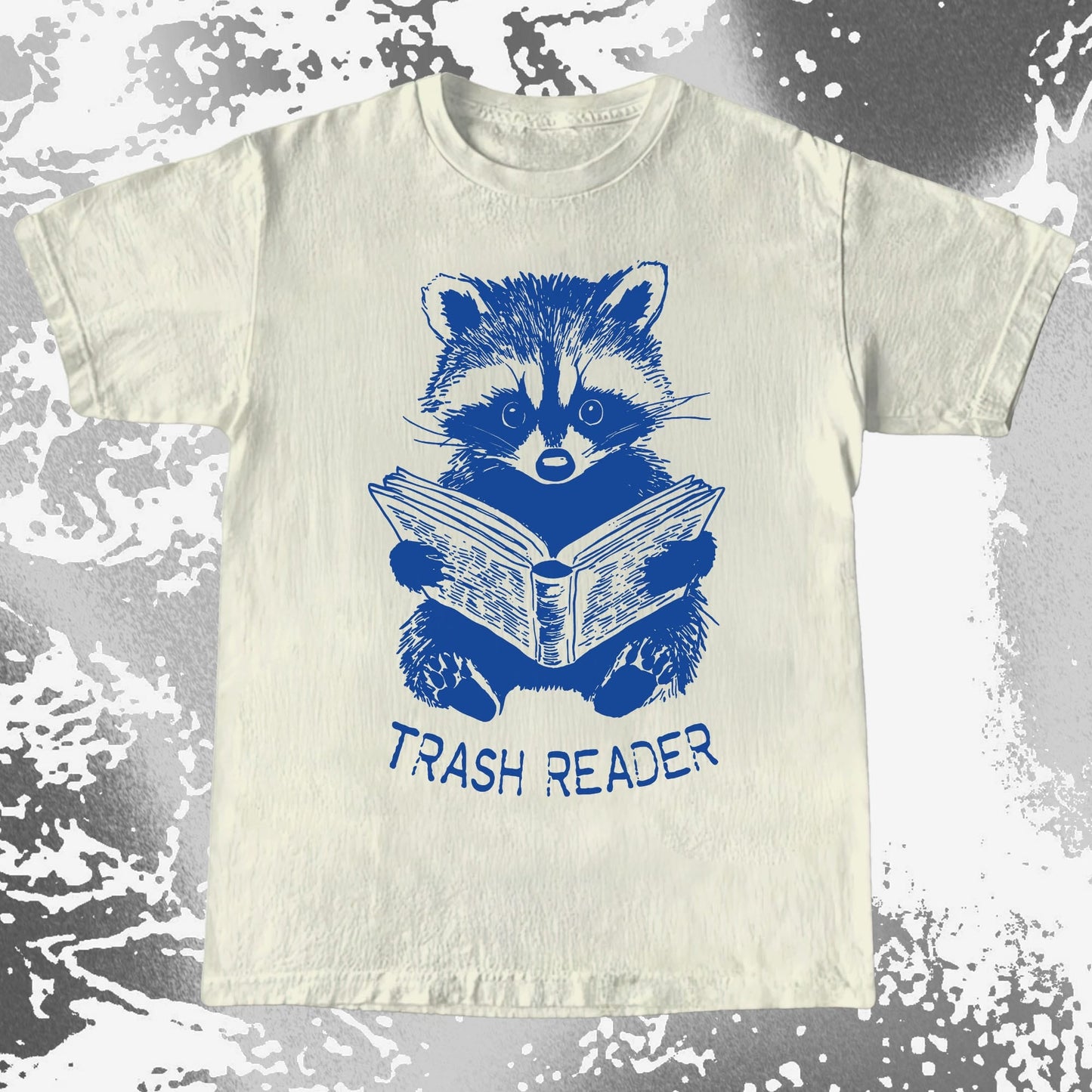Trash Reader Raccoon Shirt – Funny Book Lover Graphic Tee, funny meme tee gift (view 4)