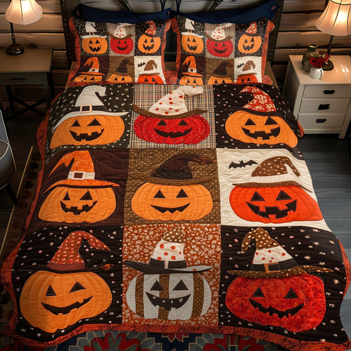 Trick Or Treat Tapestry Quilted Bedding Set - Single (59" x 70")