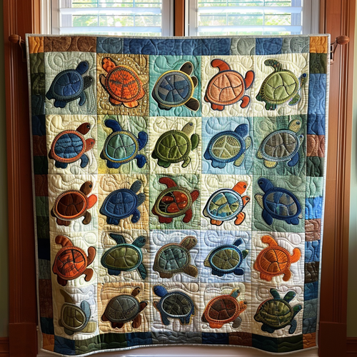 Turtle Cove Quilted Blanket - Throw (55" x 60")