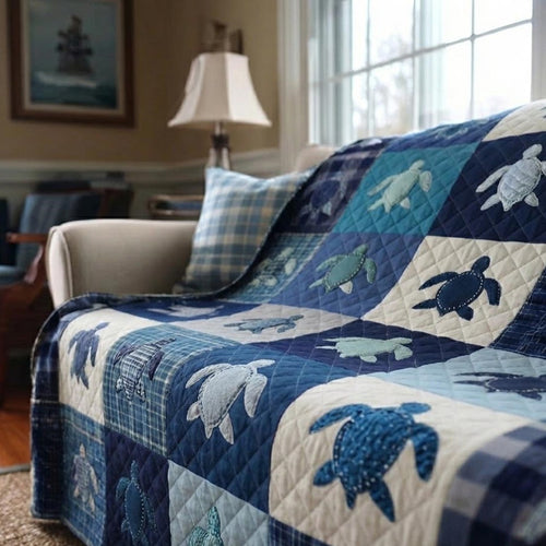 Turtle Haven Quilted Blanket - Baby (30" x 40") - Pack 1