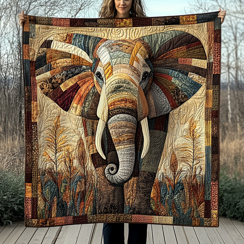 Tusker Trail Quilted Blanket - Throw (55" x 60")