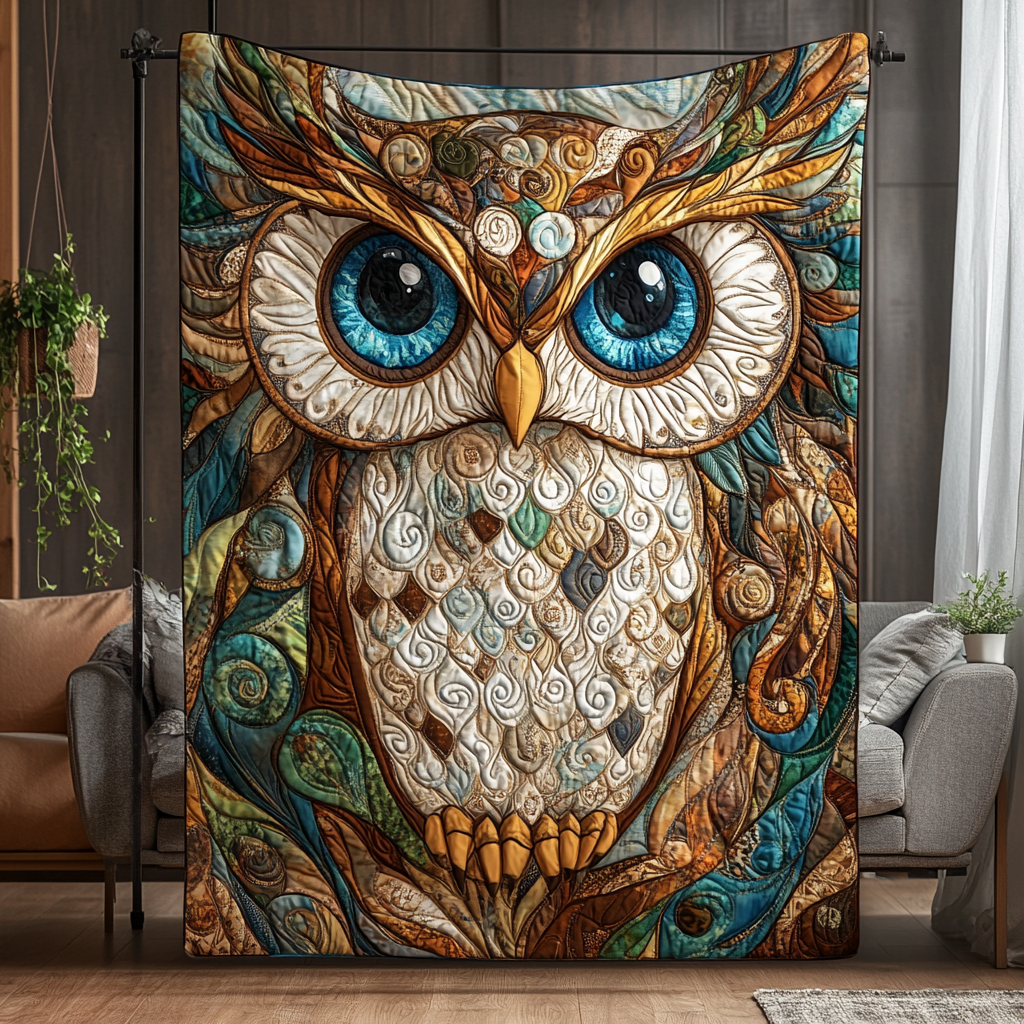 Twilight Talons Quilted Blanket - Throw (55" x 60")