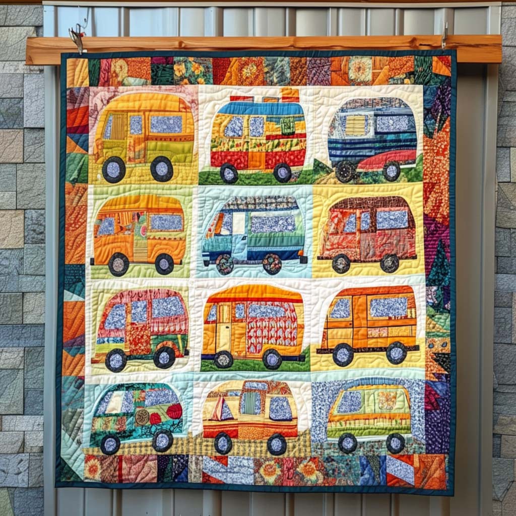 Twilight Camp Quilted Blanket - Throw (55" x 60")