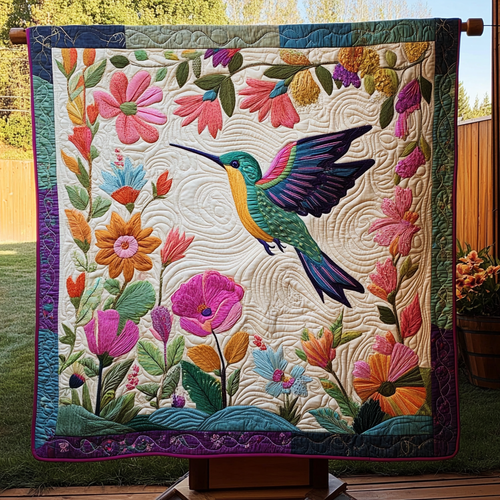Twilight Flutter Quilted Blanket - Throw (55" x 60")