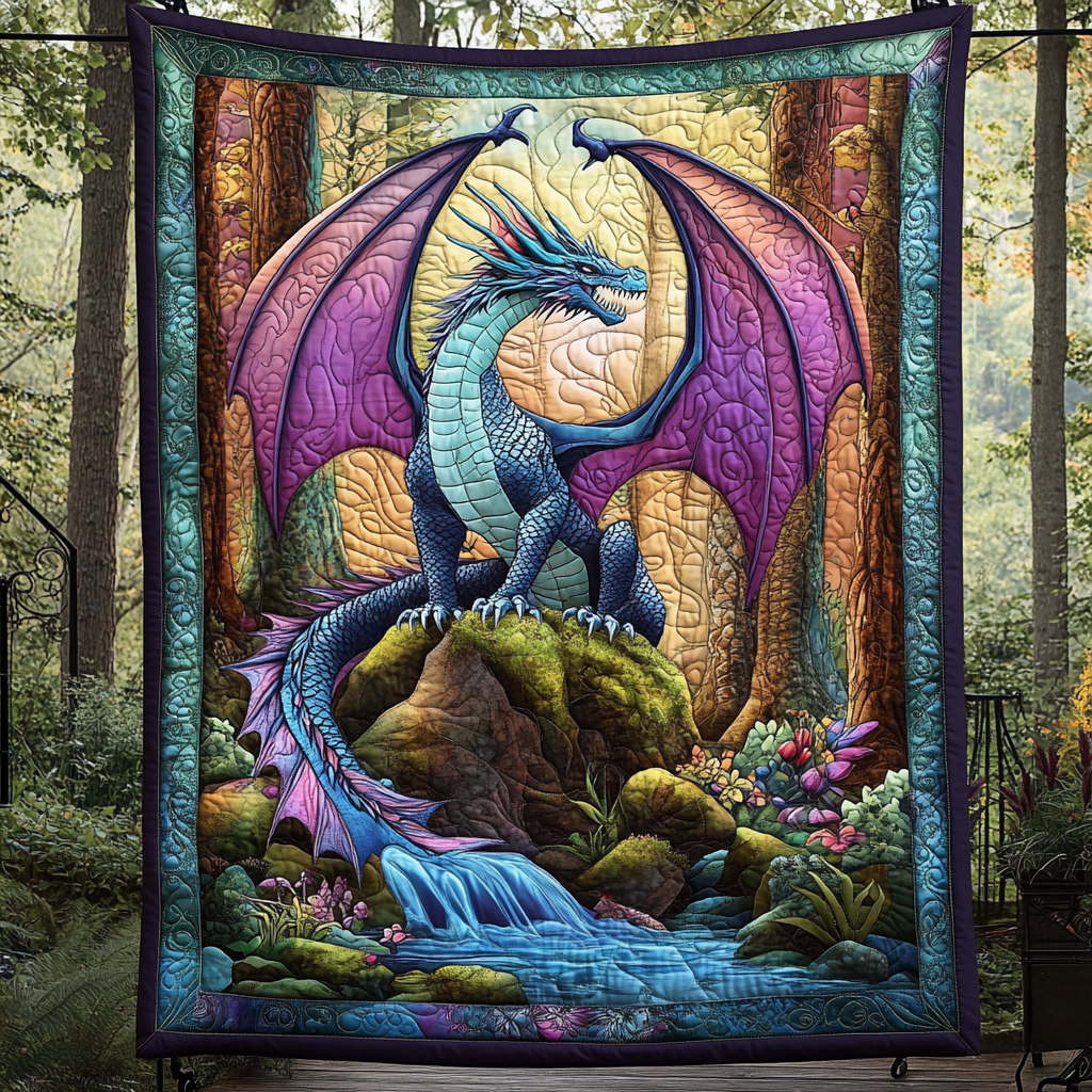 Throw (55'' x 60'') /Twilight Fury Quilted Blanket