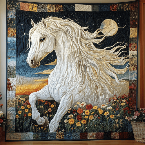 Twilight Gallop Art Quilt Hanging - Baby (30" x 40")