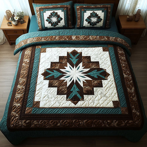 Twilight Harmony 3-Piece Quilted Bedding Set - Single (59" x 70")