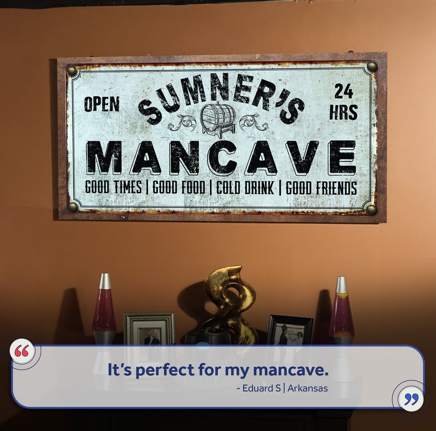 Man Cave Sign - canvas