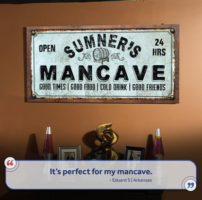 Man Cave Sign - canvas