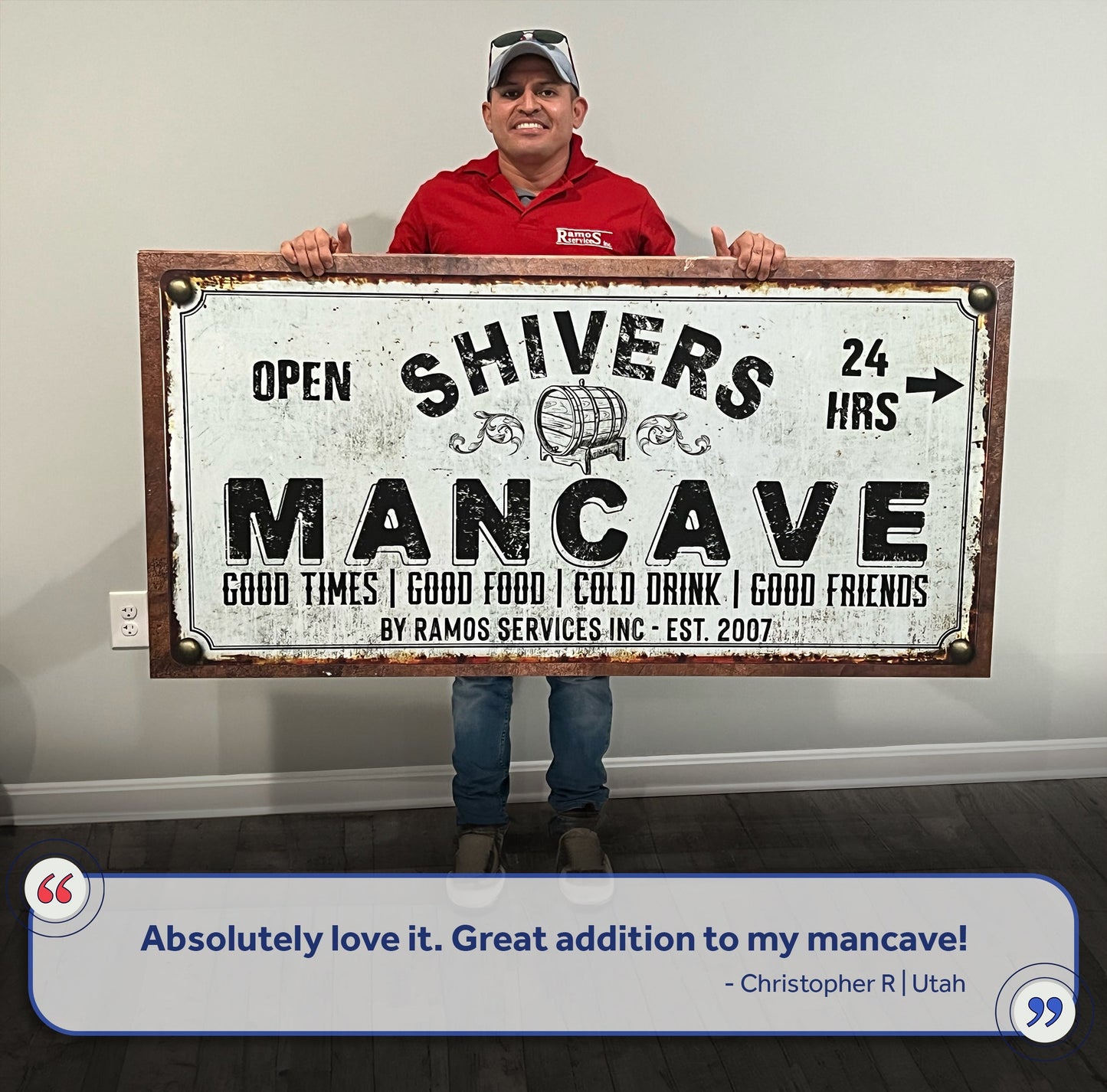Man Cave Sign - canvas