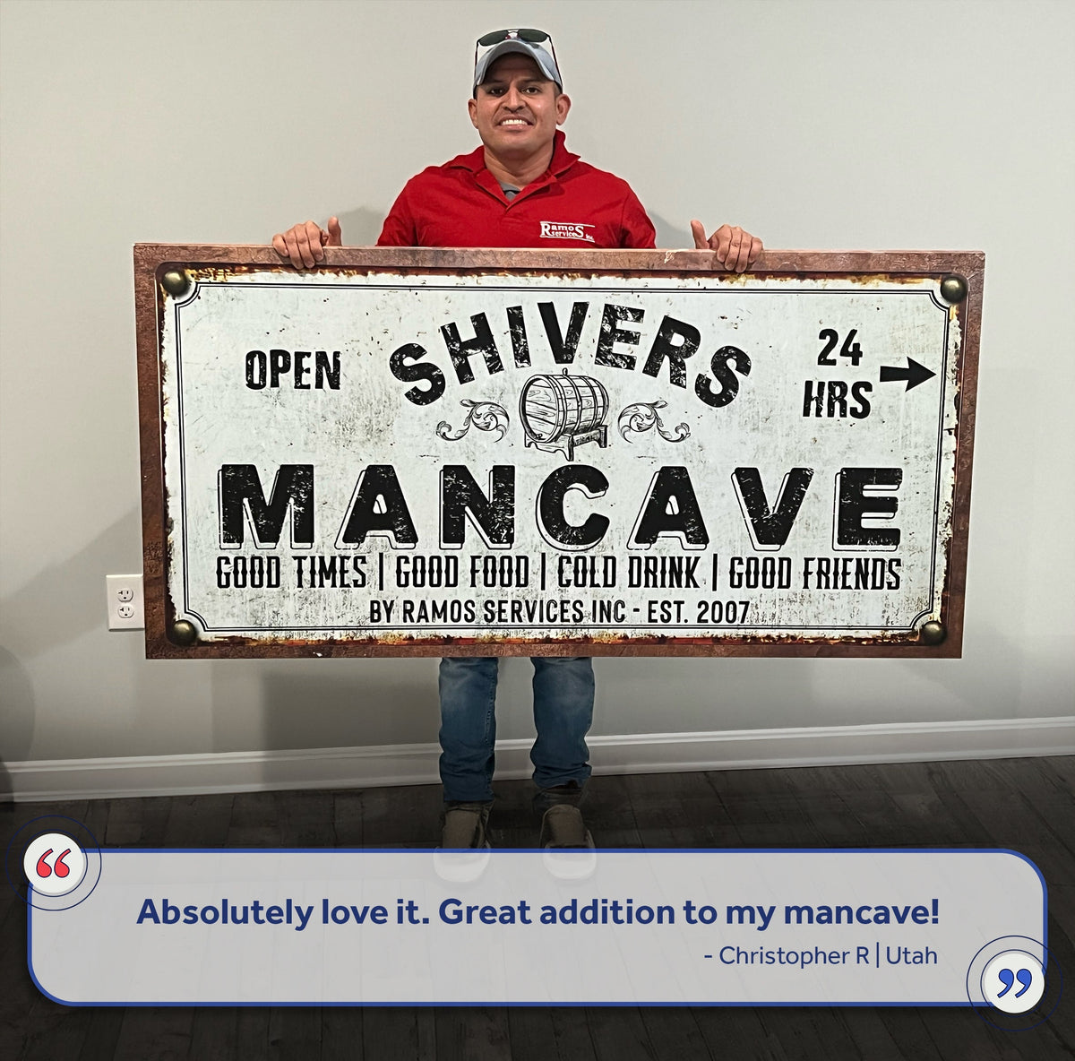 Man Cave Sign - canvas