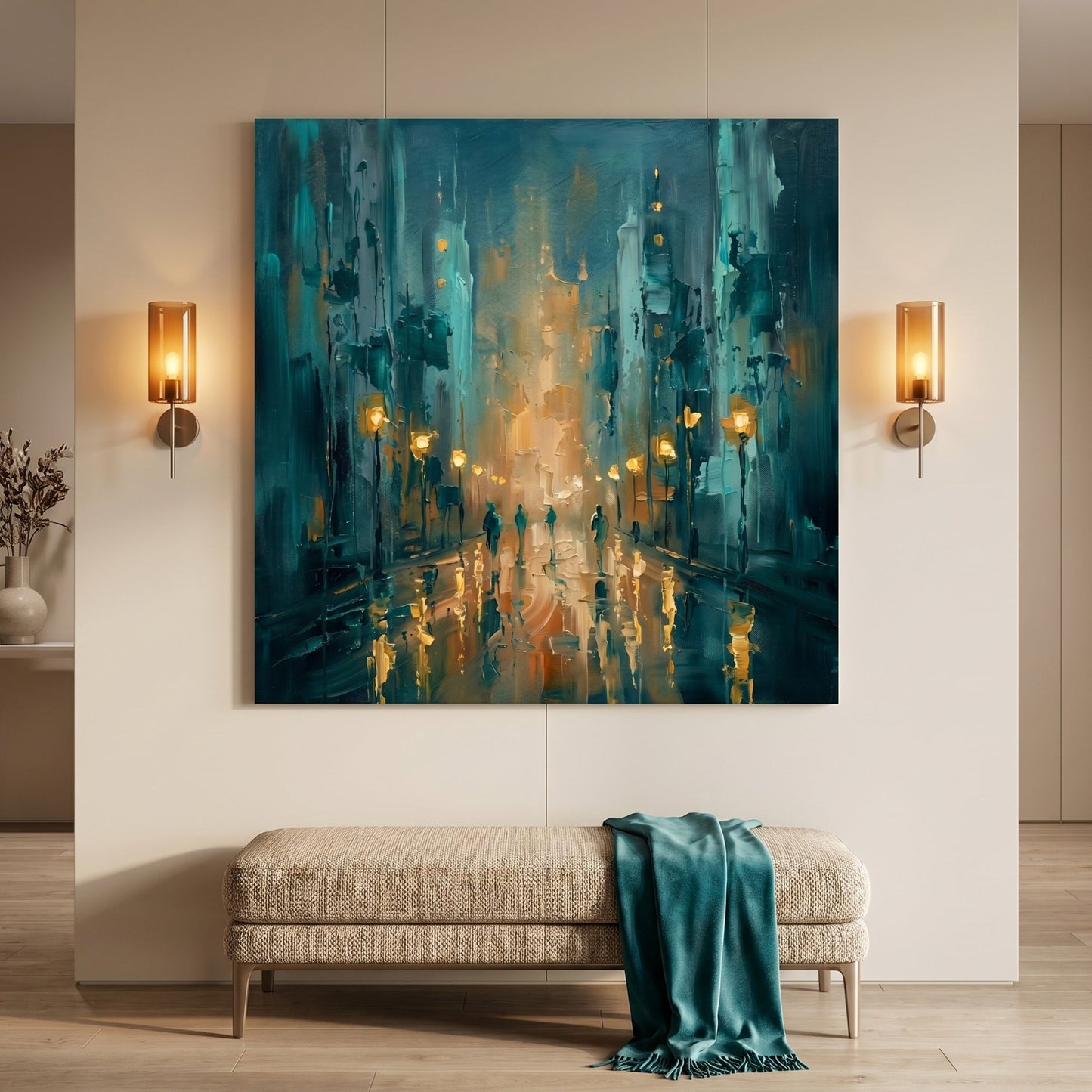 Urban Glow Reflections