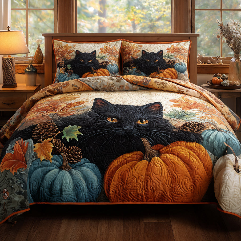 Velvet Ember 3-Piece Quilted Bedding Set - Single (59" x 70")