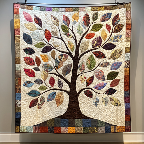 Vibrant Arbor Quilted Blanket - Throw (55" x 60")