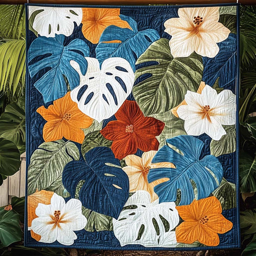 Vibrant Paradise Quilted Blanket - Throw (55" x 60")