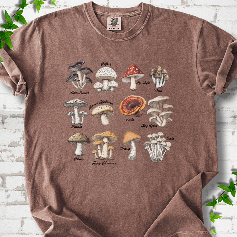 Vintage Mushroom Guide T-Shirt