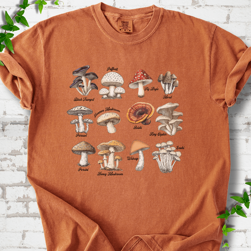 Vintage Mushroom Guide T-Shirt