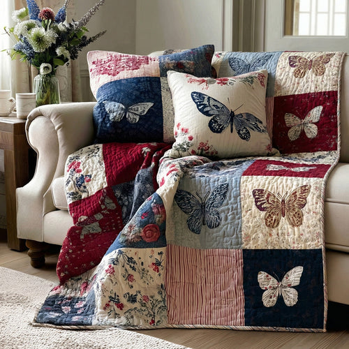 Vintage Wings Quilted Blanket - Baby (30" x 40") - Pack 1