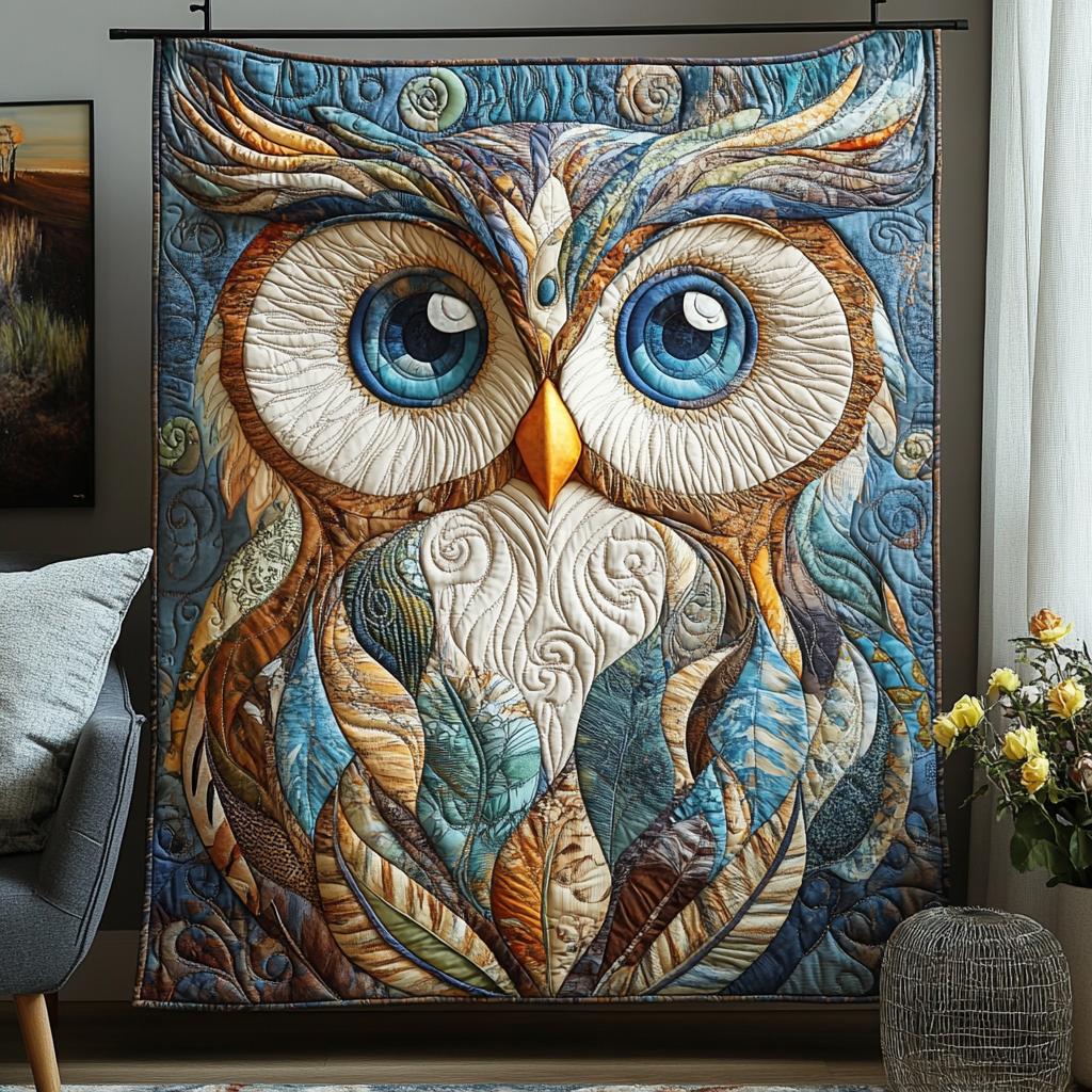 Visionary Vigil Quilted Blanket - Throw (55" x 60")