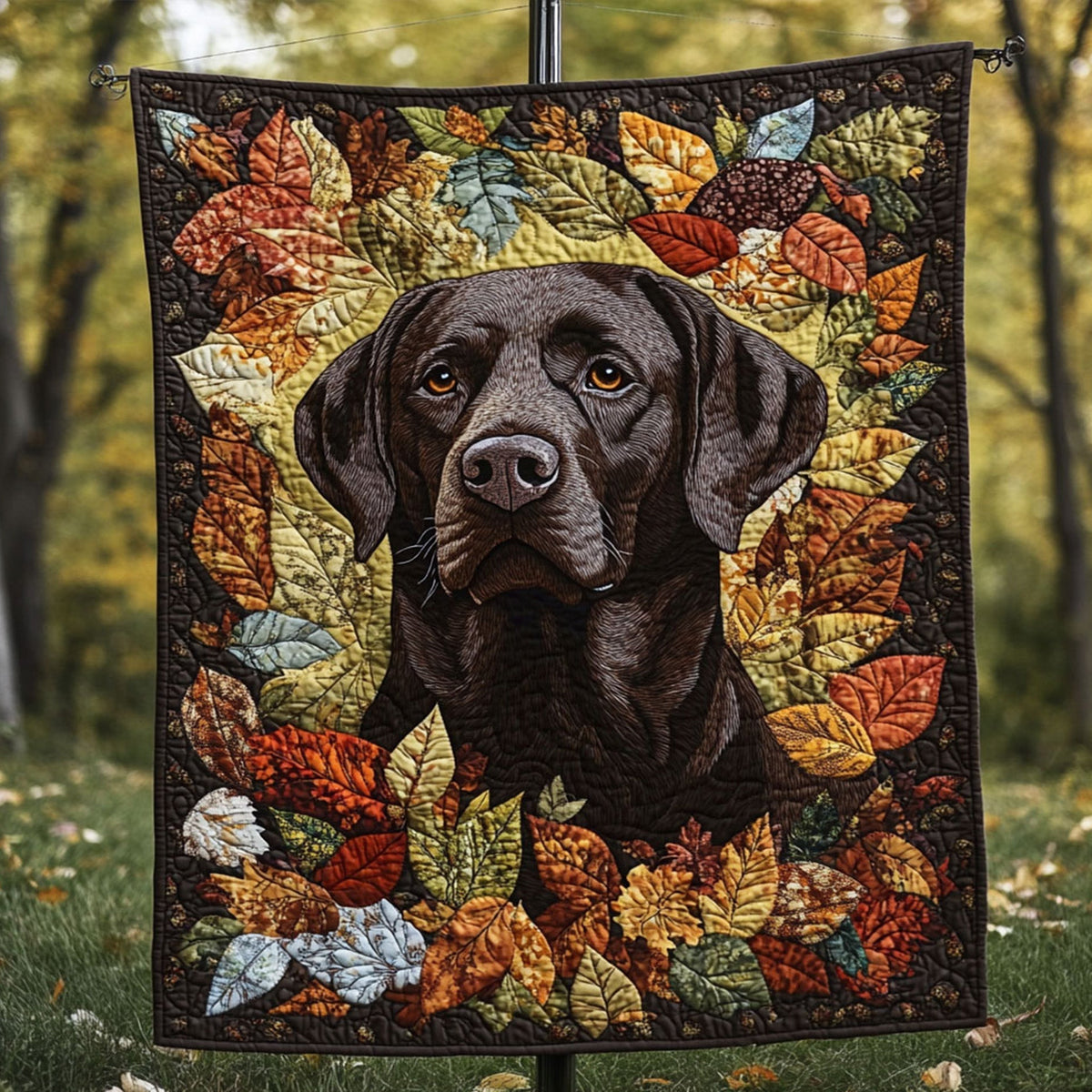 Wagging Paws Quilted Blanket - Throw (55" x 60")