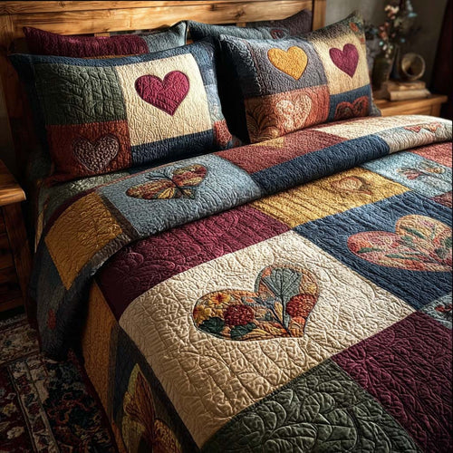 Warm Affection 3-Piece Quilted Bedding Set - Single (59" x 70")