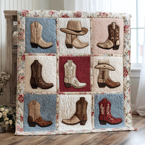 Western Patch Quilted Blanket - Baby (30" x 40") - Pack 1