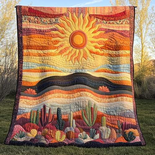 Western Sunset Quilted Blanket - Baby (30" x 40")