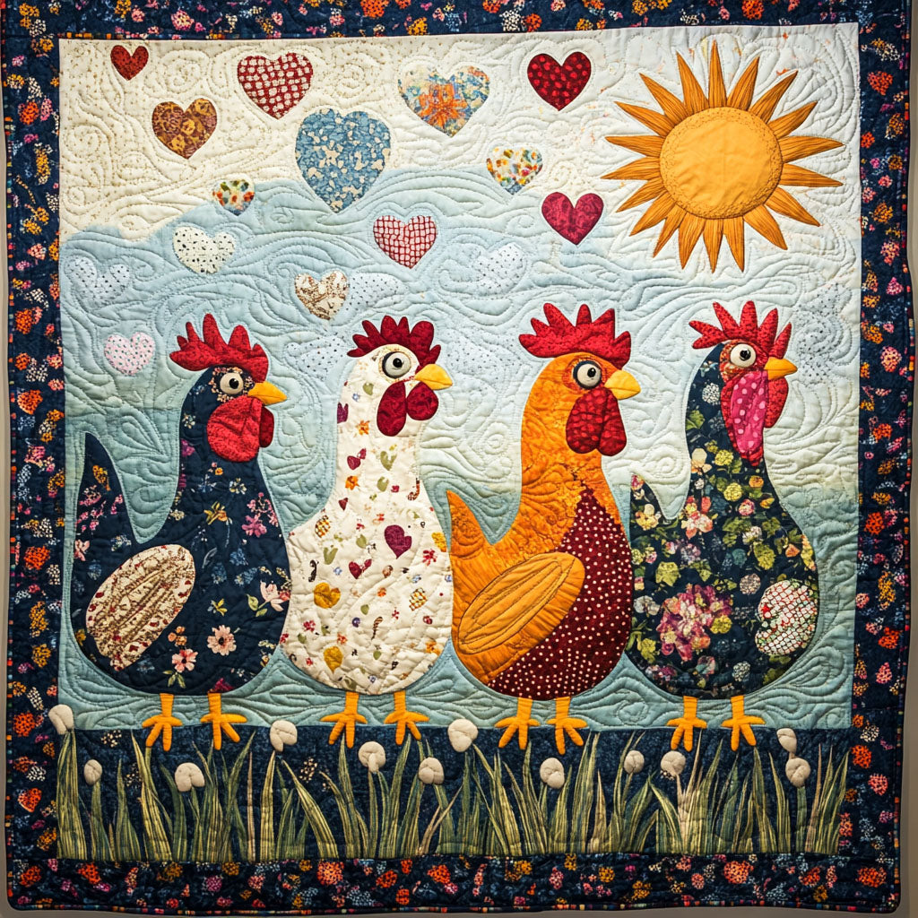 Whimsical Wings Quilted Blanket - Throw (55" x 60")