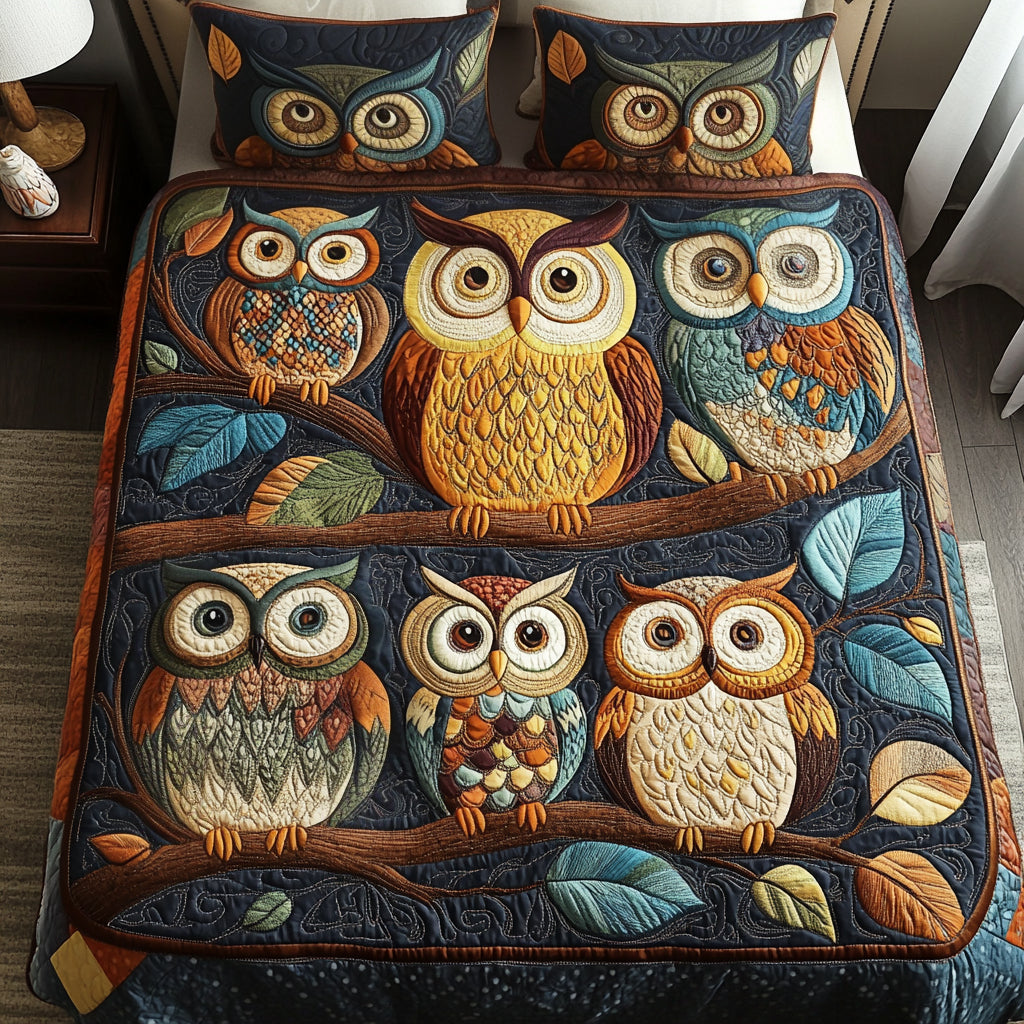 Whimsy Woods 3-Piece Quilted Bedding Set - Single (59" x 70")