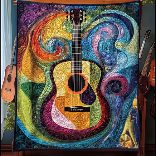 Whirlwind Harmony Quilted Blanket - Throw (55" x 60")