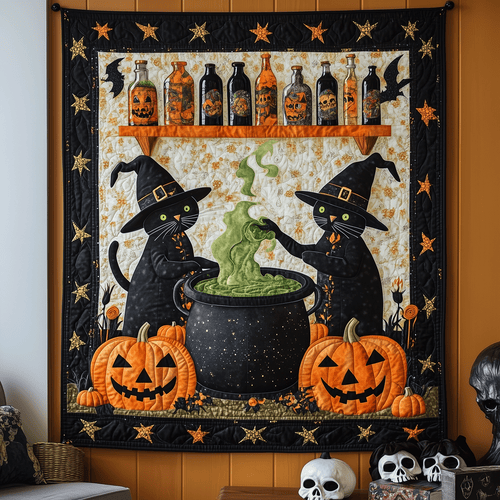 Whisker Witchcraft Quilted Blanket - Throw (55" x 60")