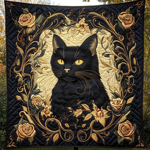 Whisker Wonderland Quilted Blanket - Throw (55" x 60")