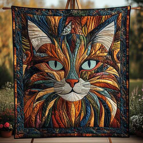 Whisker Wonderland Quilted Blanket - Throw (55" x 60")